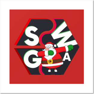 DAB SWAG SANTA Posters and Art